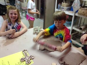 making pottery